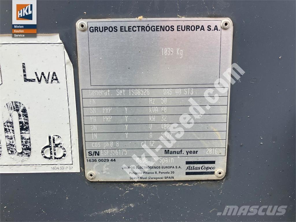 Atlas Copco QAS 40 KDS Egyéb Áramfejlesztők