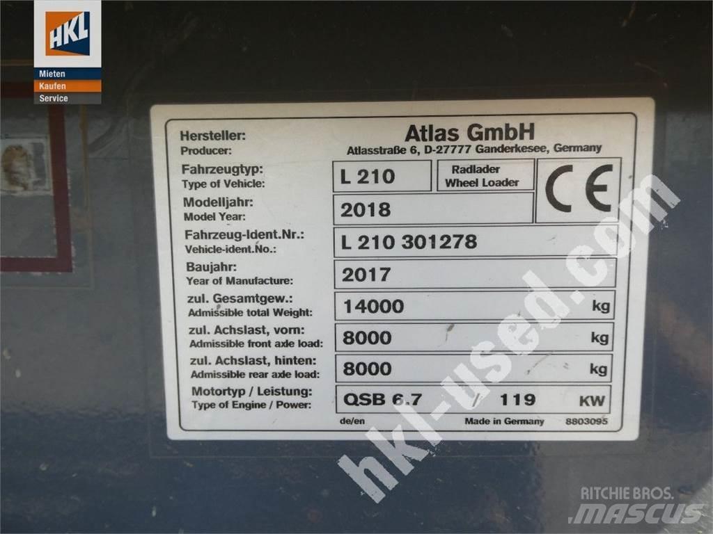 Atlas L 210 Gumikerekes homlokrakodók