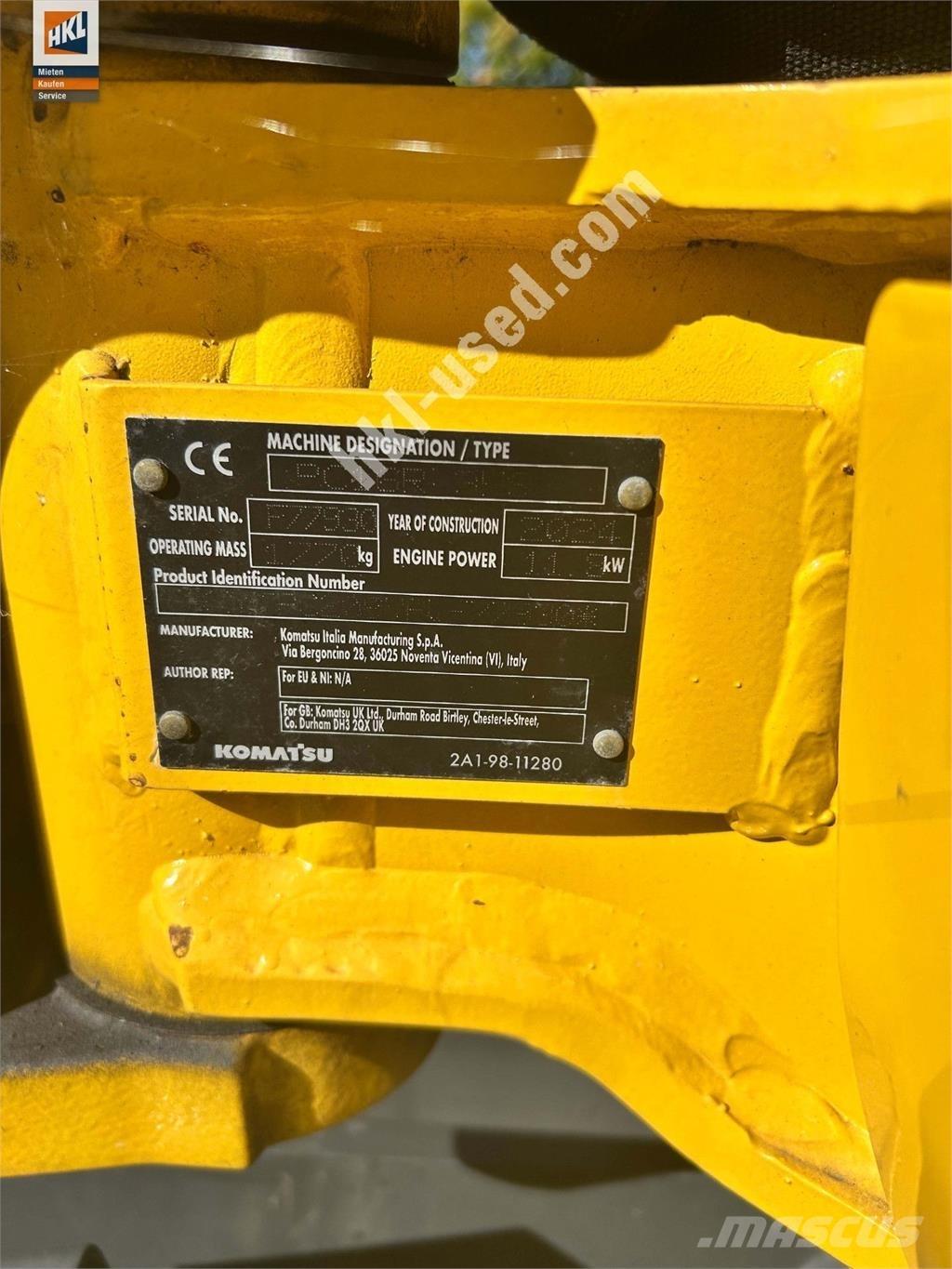 Komatsu PC 16 R-3HS Mini kotrók < 7t