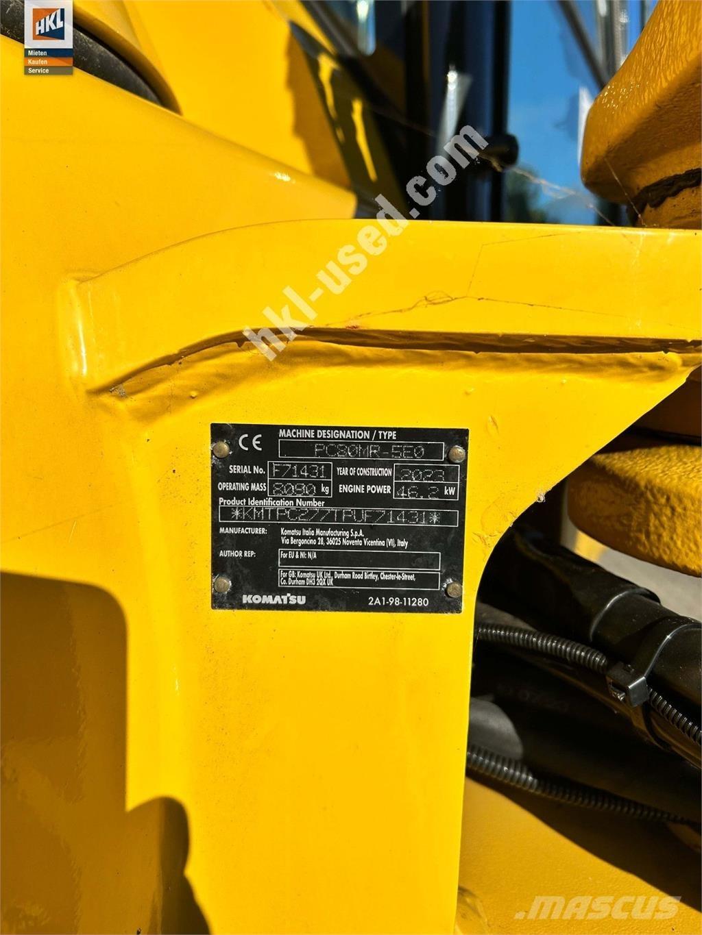 Komatsu PC 80 MR-5 Mini kotrók < 7t