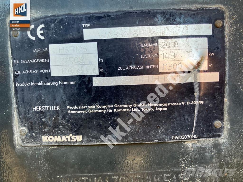 Komatsu WA 380-8 Gumikerekes homlokrakodók