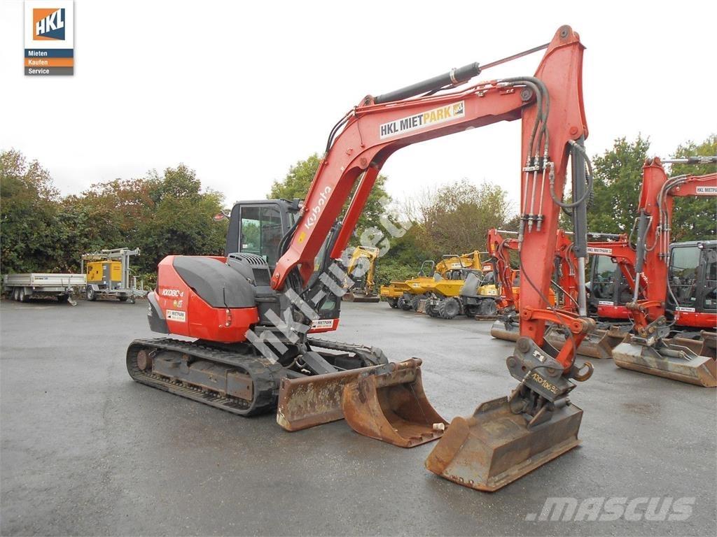 Kubota KX 080-4 Mini kotrók < 7t