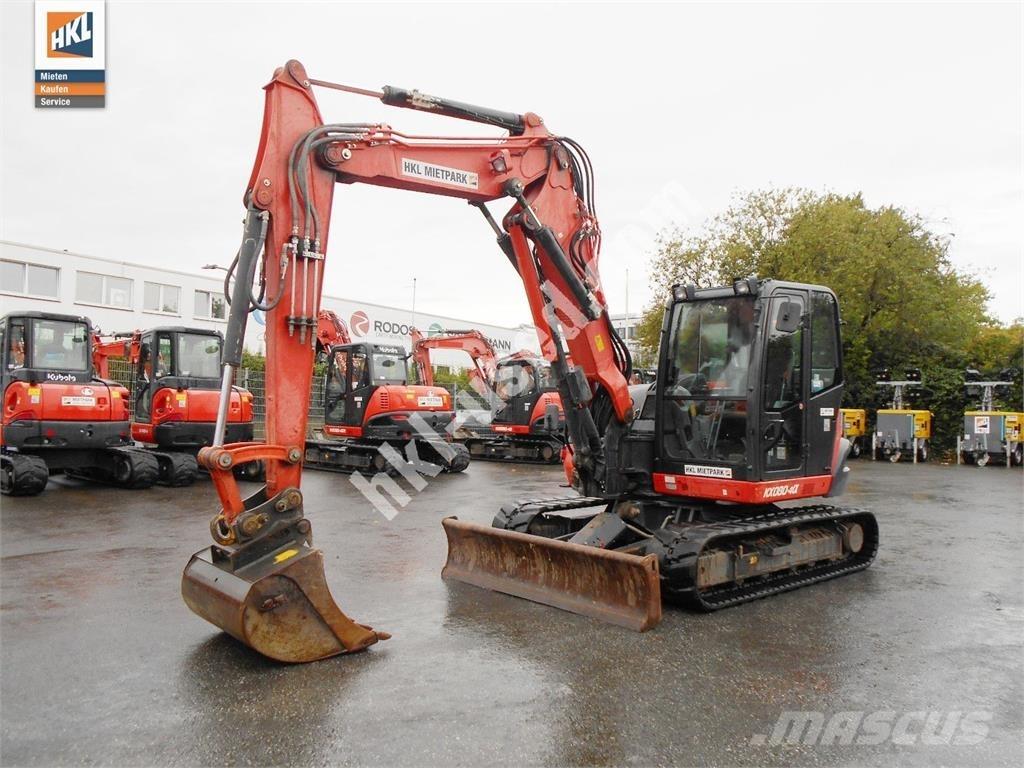 Kubota KX 080-4 Mini kotrók < 7t
