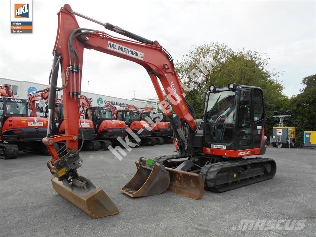 Kubota KX 080-4 Mini kotrók < 7t