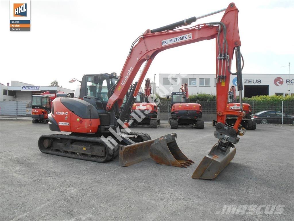 Kubota KX 080-4 Mini kotrók < 7t