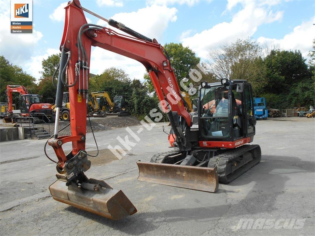 Kubota KX 080-4 Mini kotrók < 7t