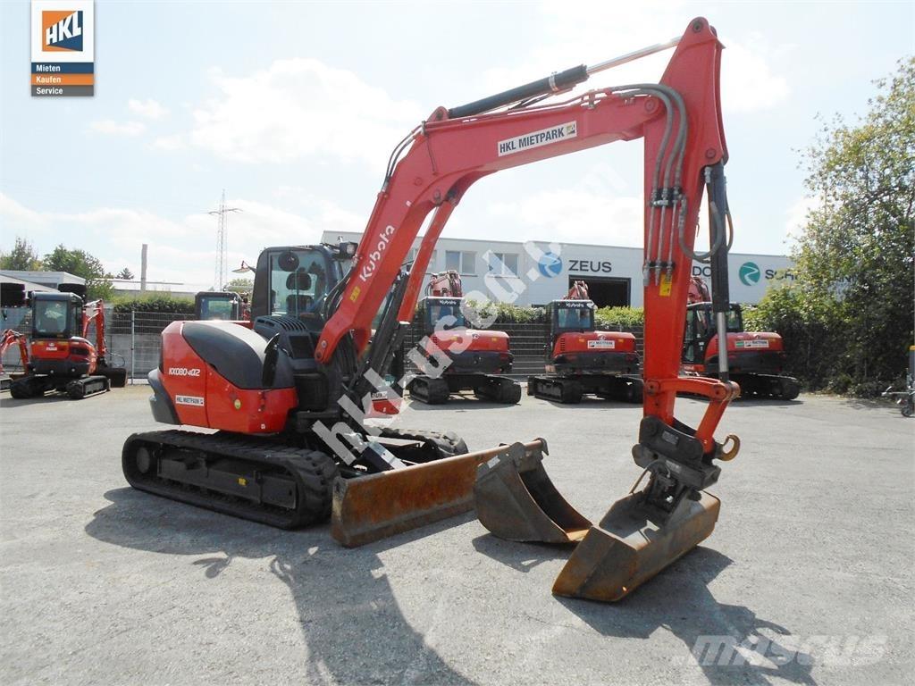 Kubota KX 080-4 Mini kotrók < 7t
