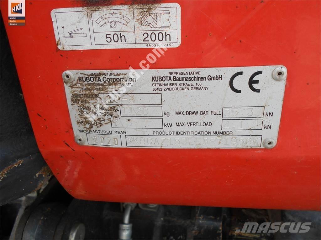 Kubota U 10-3 Mini kotrók < 7t