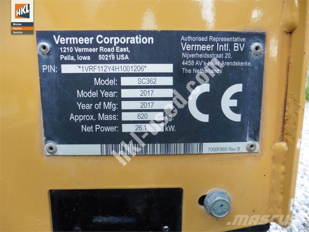 Vermeer SC 362 Építőipar - Egyebek