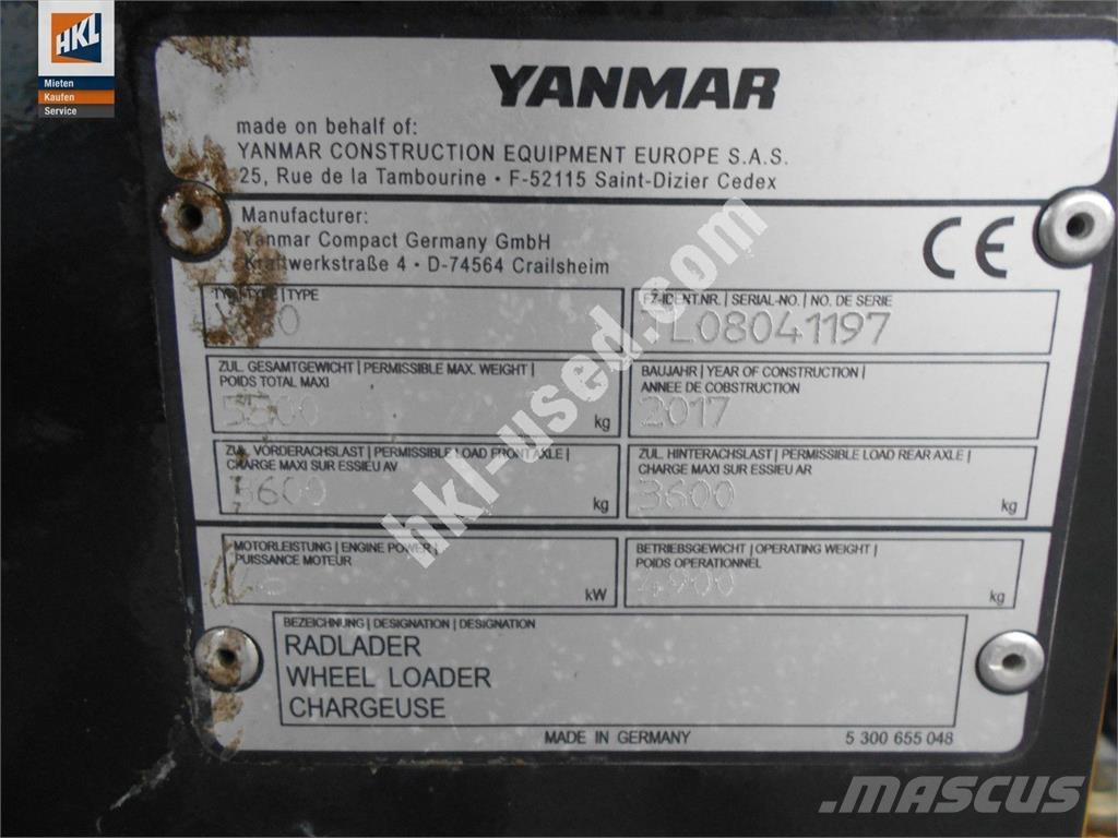 Yanmar V 80 Gumikerekes homlokrakodók