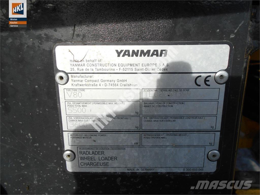 Yanmar V 80 Gumikerekes homlokrakodók