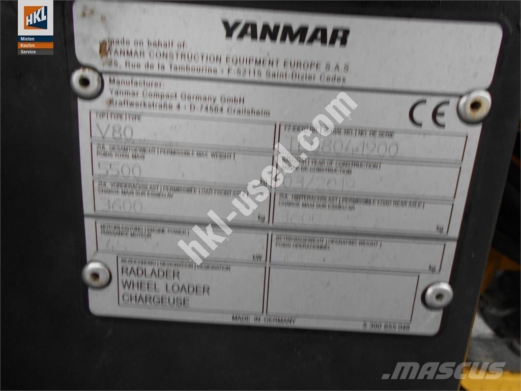 Yanmar V 80 Gumikerekes homlokrakodók