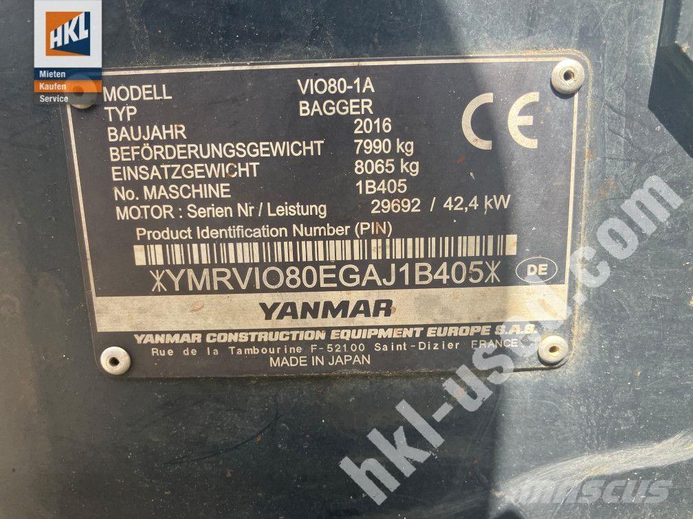 Yanmar VIO 80-1 Mini kotrók < 7t