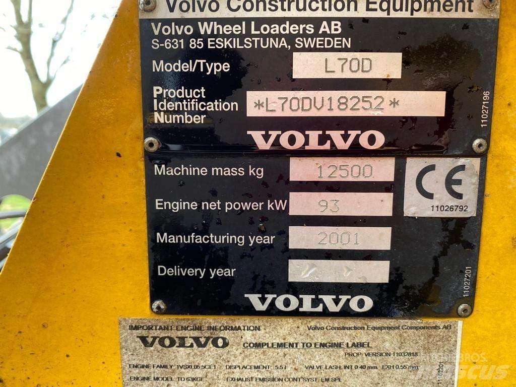 Volvo L70D Gumikerekes homlokrakodók