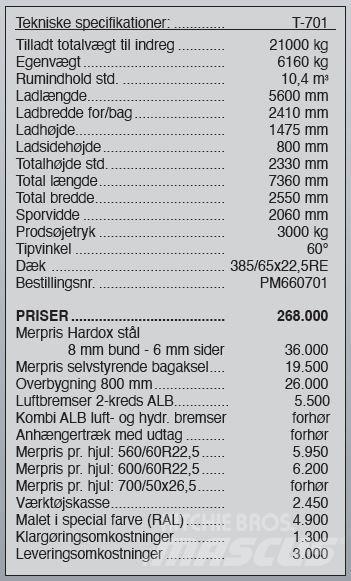 Pronar T-701 Egyéb kommunális gépek