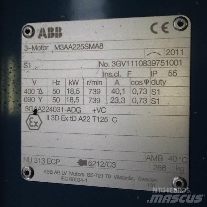  18,5 kW ABB E-Motor Motorok