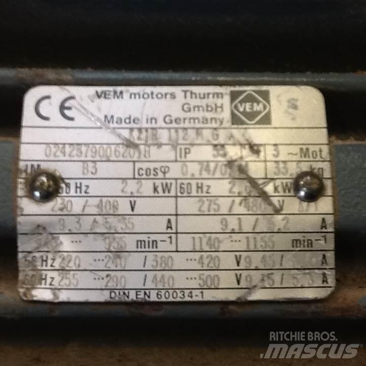  2,2 kW VEM E-Motor Motorok