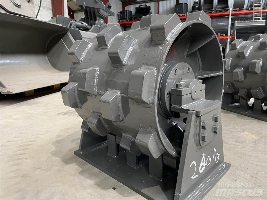  450 mm kompaktorhjul Pneumatikus kerekes hengerek