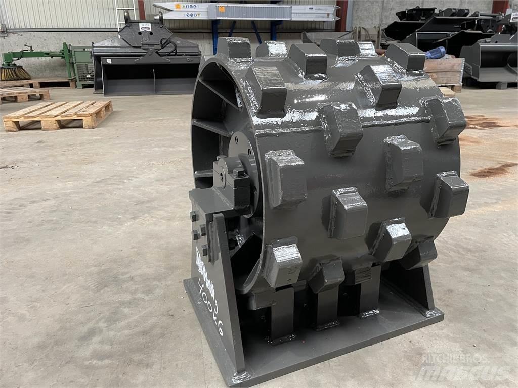  470 mm kompaktorhjul Pneumatikus kerekes hengerek