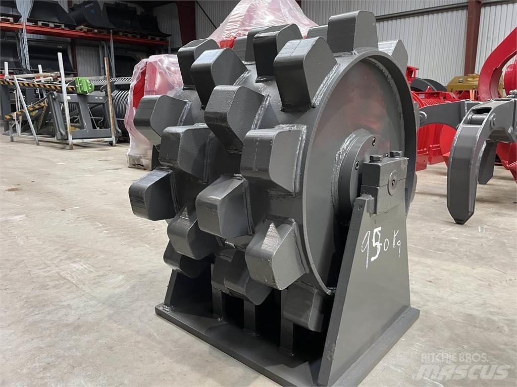  570 mm kompaktorhjul Pneumatikus kerekes hengerek