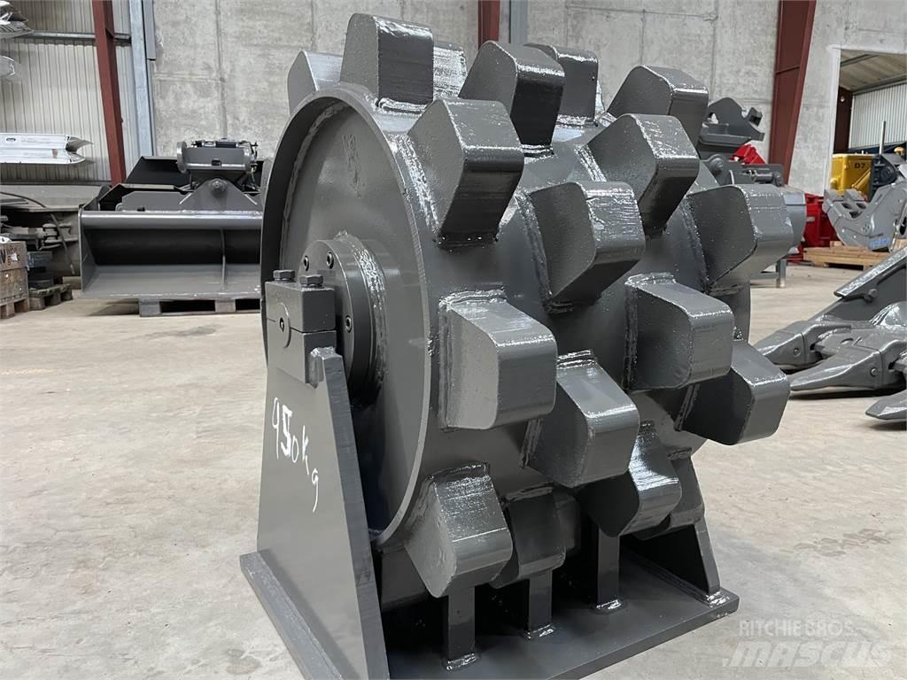  570 mm kompaktorhjul Pneumatikus kerekes hengerek
