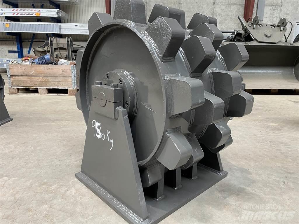  570 mm kompaktorhjul Pneumatikus kerekes hengerek