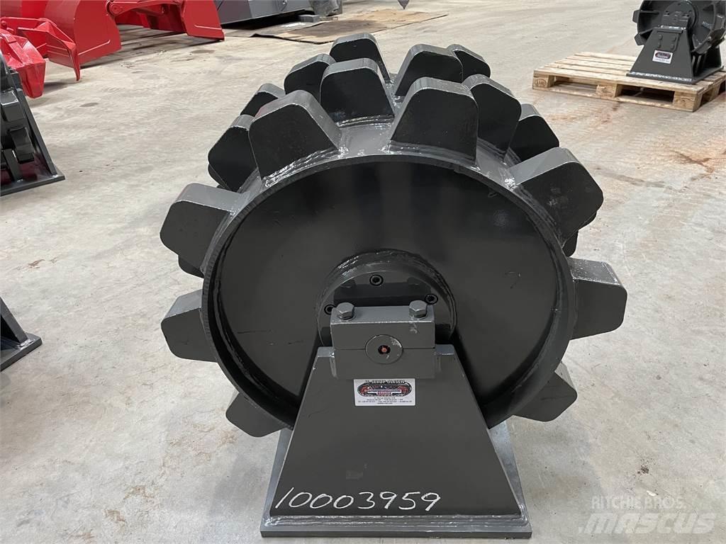  570 mm kompaktorhjul Pneumatikus kerekes hengerek