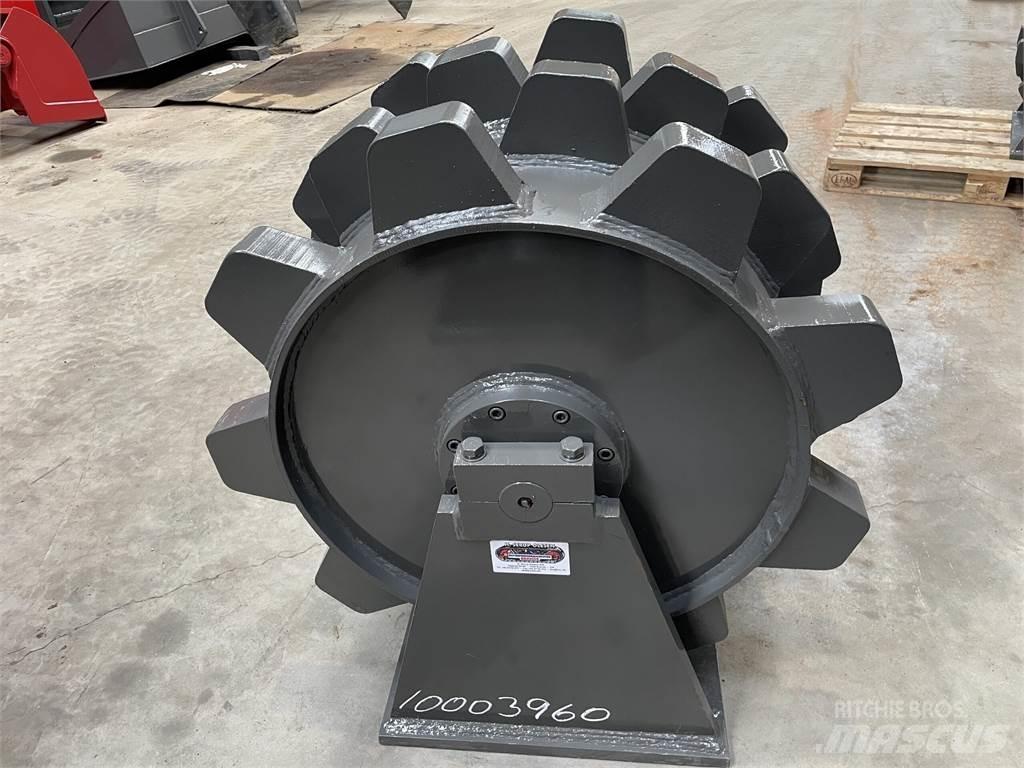  650 mm kompaktorhjul Pneumatikus kerekes hengerek