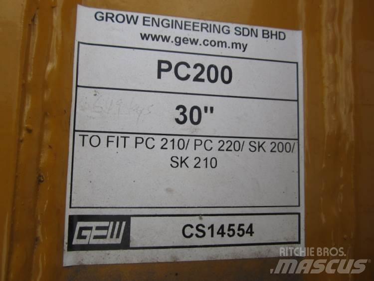  870 mm Graveskovl ex. PC200 Kanalak