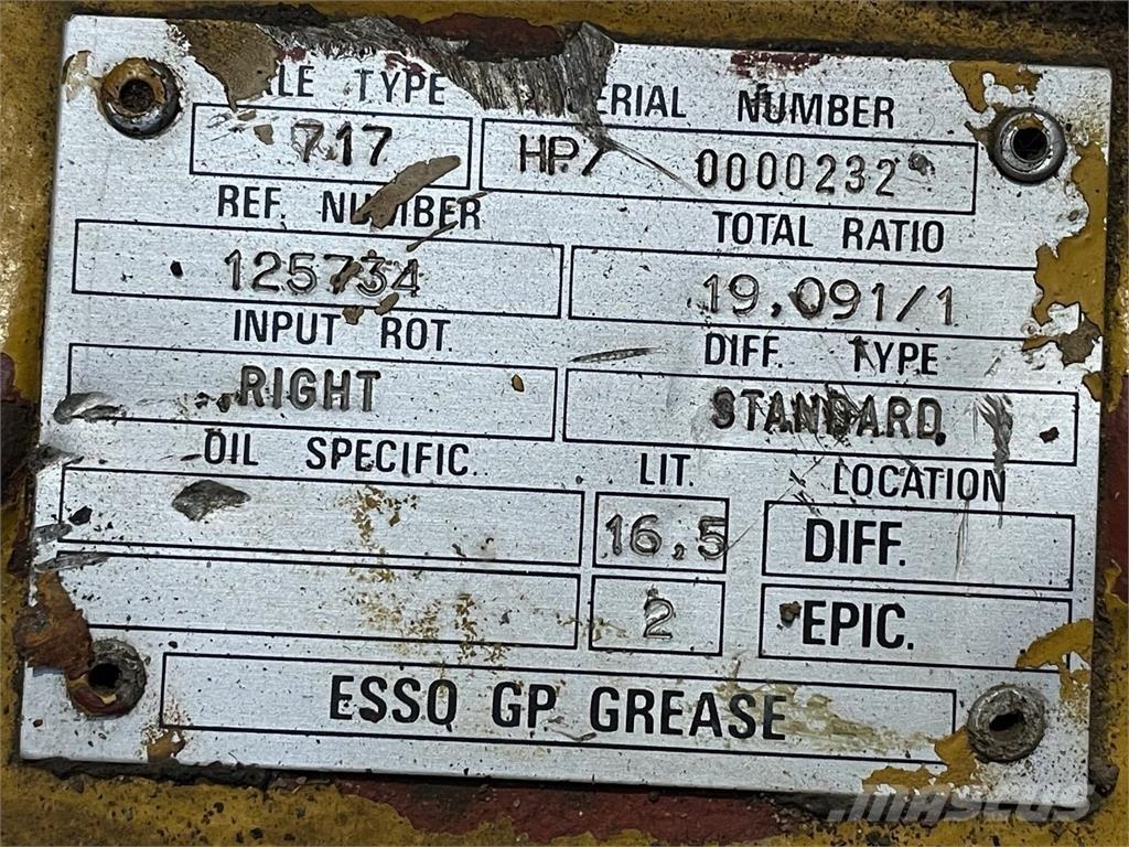  Frontaksel ex. Hydrema 906 Tengelyek