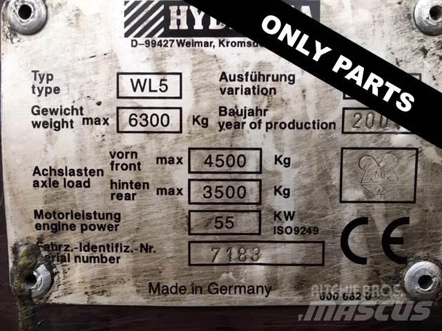 Hydrema WL550B til ophug Gumikerekes homlokrakodók
