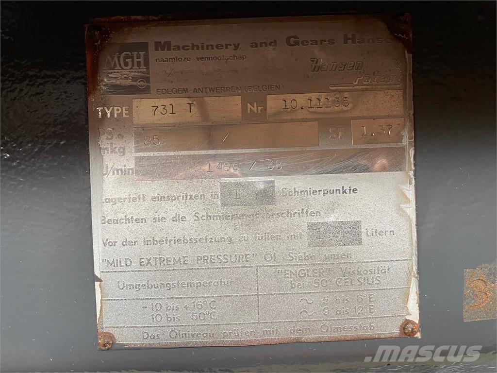  MGH Type 731 T gear - 39:1 Hajtóművek