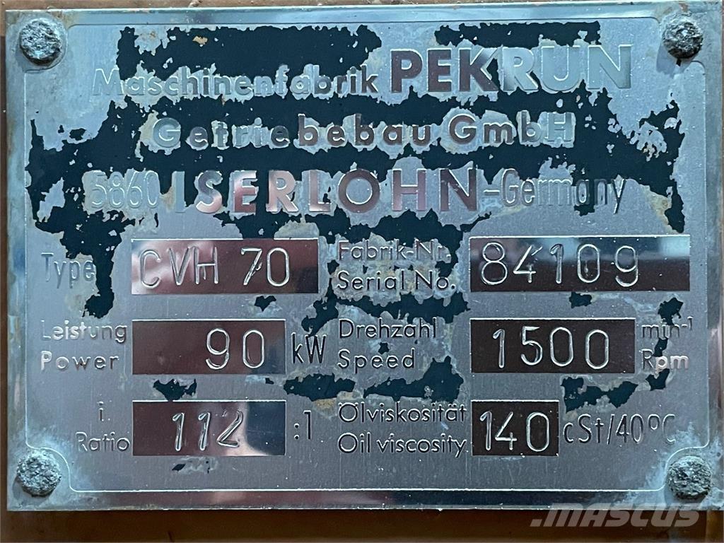  Pekrun Type CVH70 gear Hajtóművek