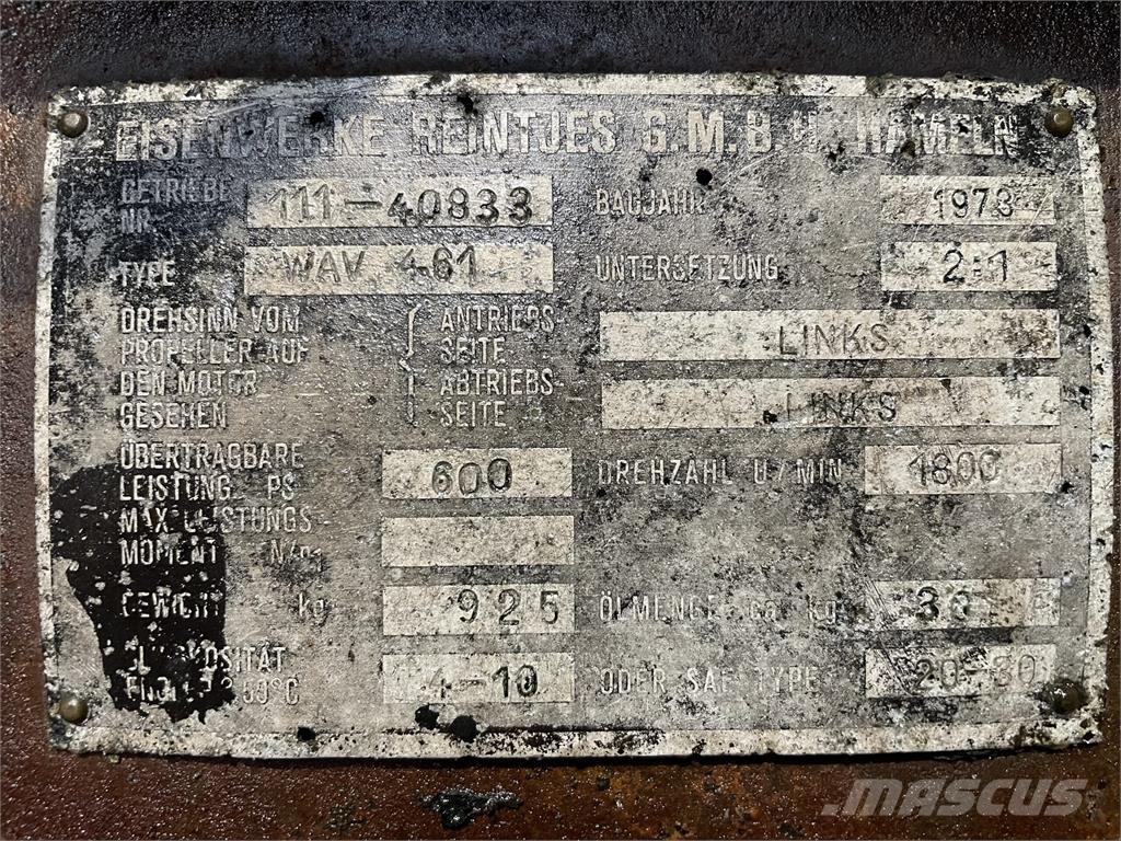 Reintjes WAV 461 Gear Hajtóművek