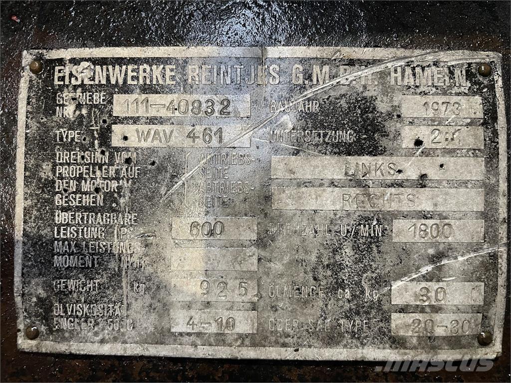 Reintjes WAV 461 Gear Hajtóművek