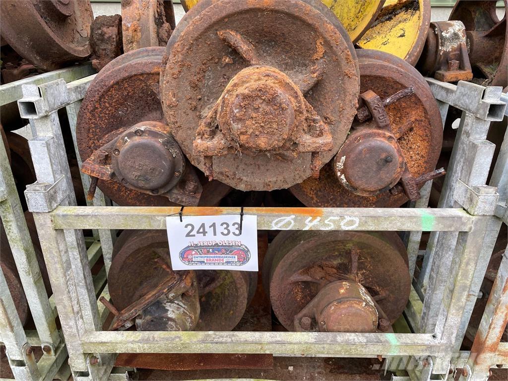  Skinnehjul ø450 mm + flange Gumiabroncsok, kerekek és felnik