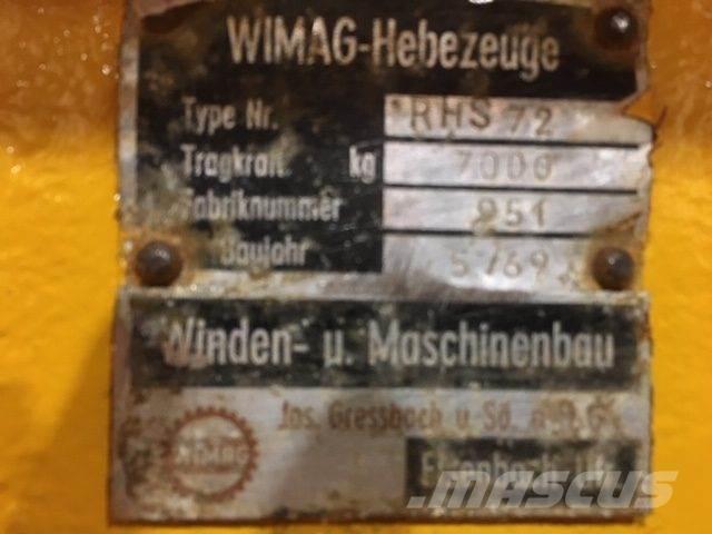  Wimag RHS72 løfteåg - 7 ton Daru tertozékok és felszerelések
