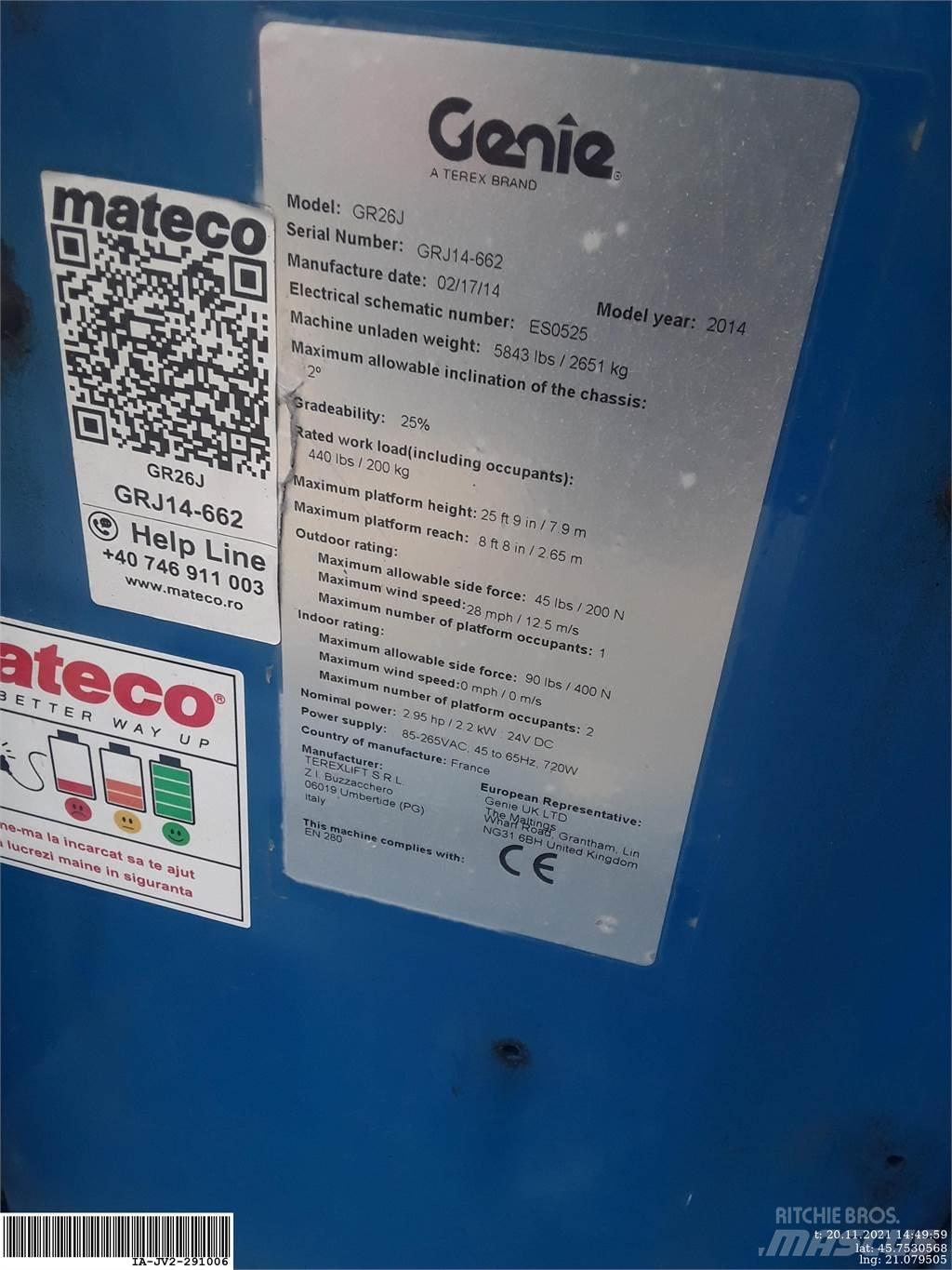 Genie GR26J Személyemelők