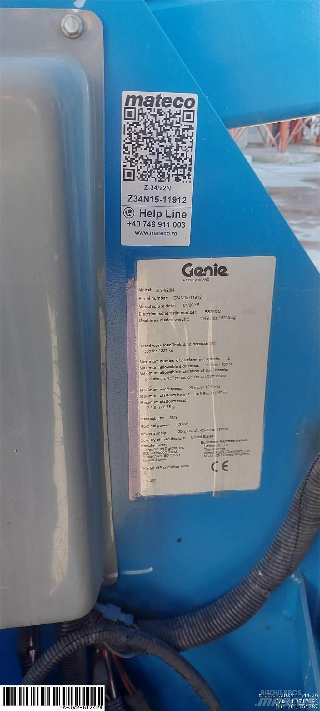 Genie Z-34/22N Karos emelők