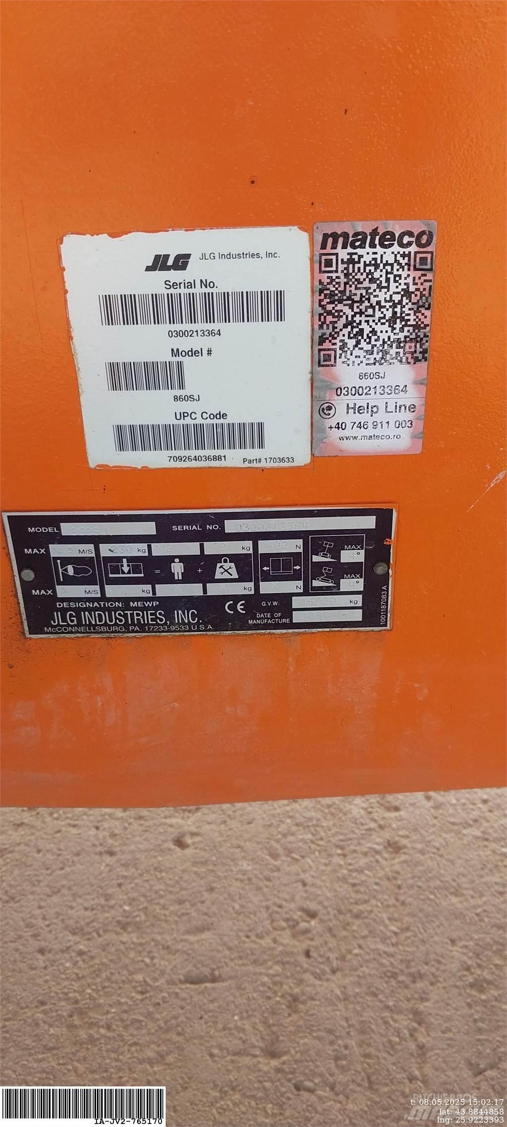JLG 860SJ Karos emelők