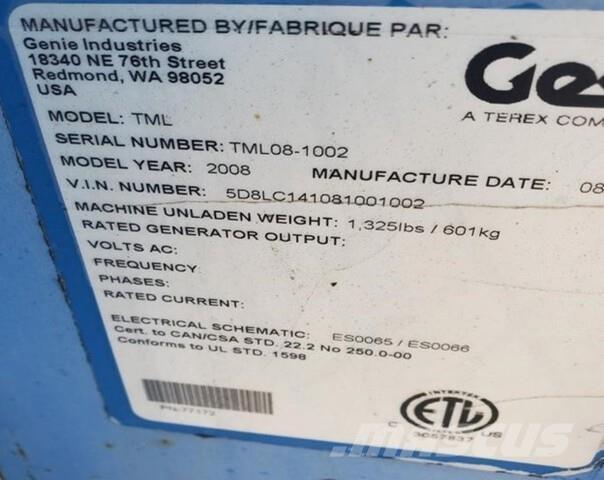 Genie TML Fénytornyok