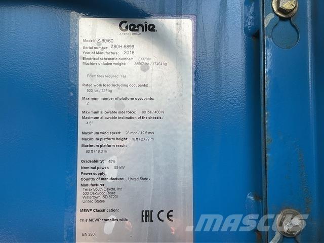 Genie Z80/60 Karos emelők