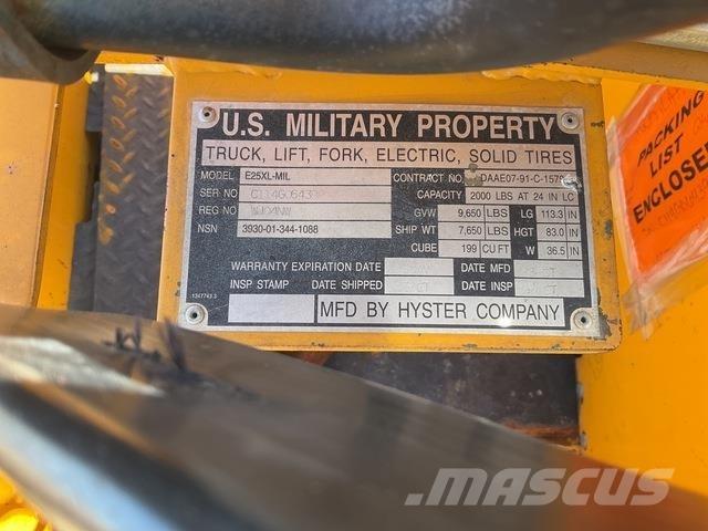 Hyster E25XL Elektromos targoncák