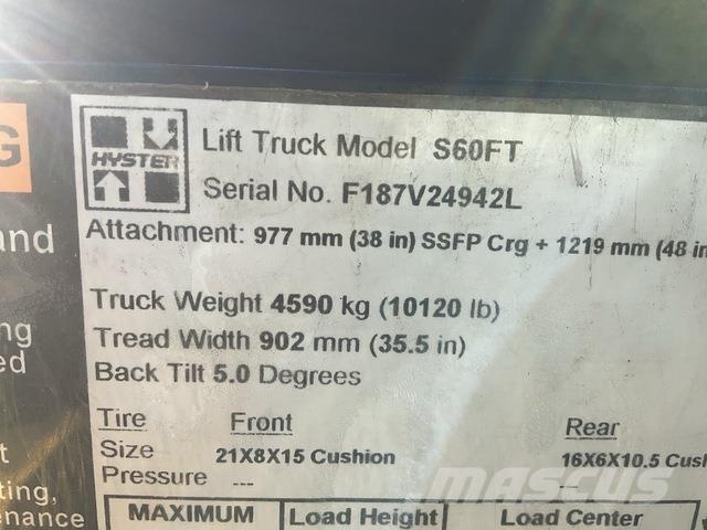 Hyster S60FT Elektromos targoncák