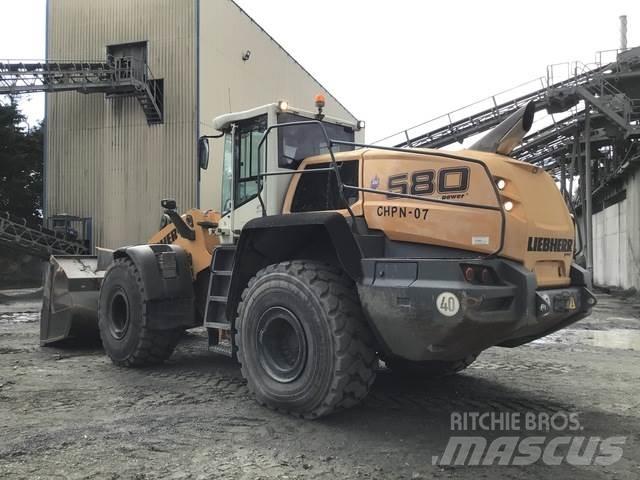 Liebherr L580 Gumikerekes homlokrakodók