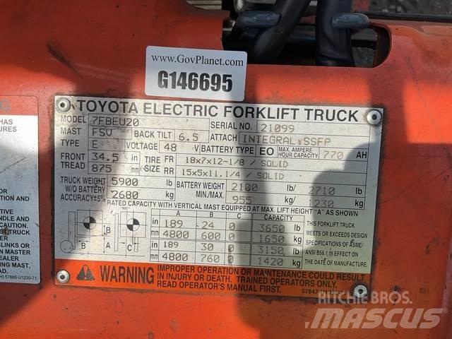 Toyota 7FBEU20 Elektromos targoncák
