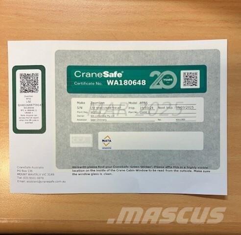 Zoomlion RT55 Mobil daruk