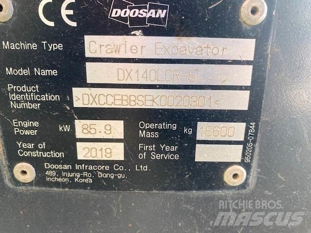 Doosan DX140LCR Lánctalpas kotrók