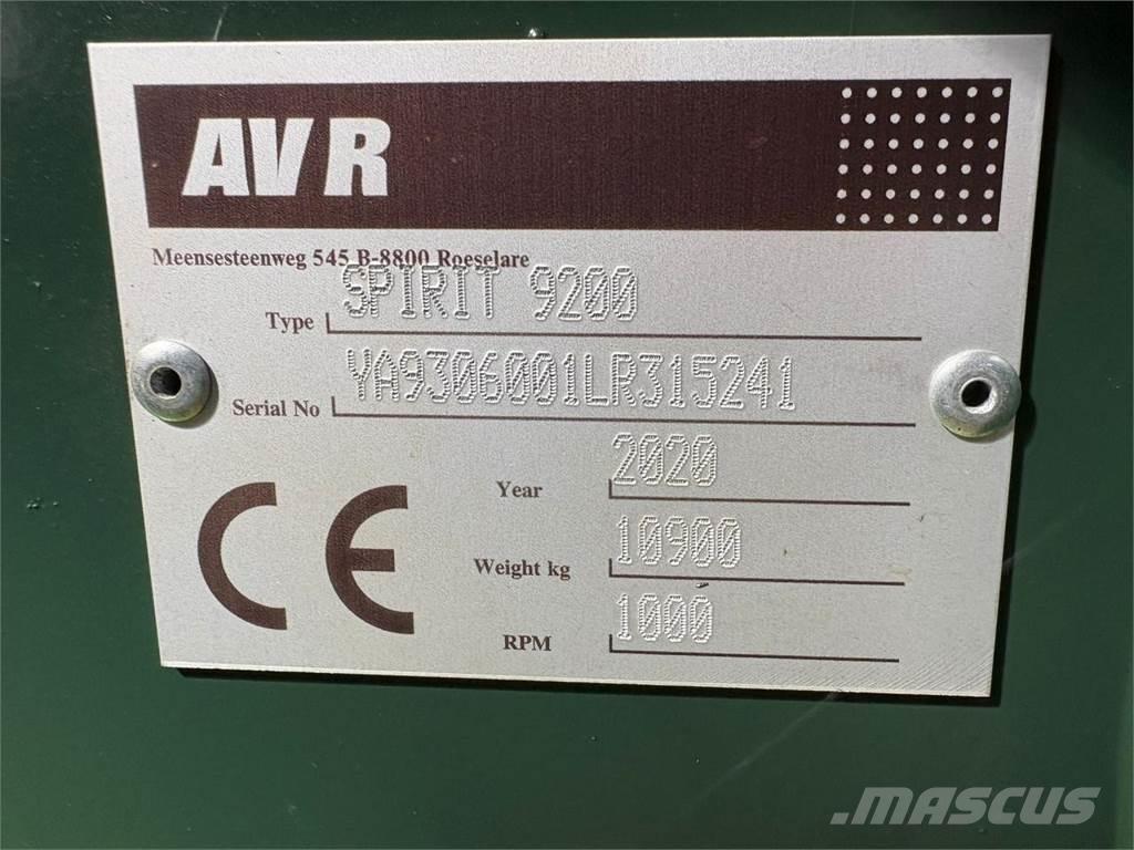 AVR SPIRIT 9200 Burgonya kombájnok és kiszedők