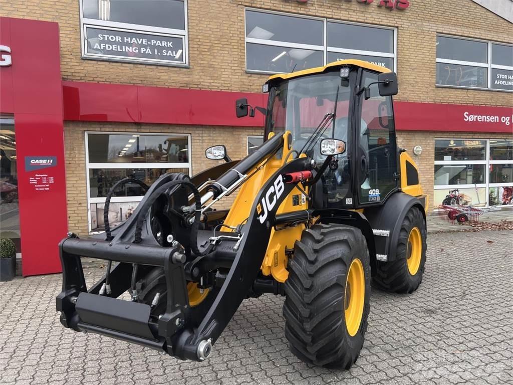 JCB 409 AGRI Gumikerekes homlokrakodók